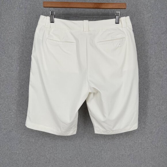 Nike Womens Dri-Fit Golf Tour Shorts Size 8 White Performance Stretch 10" Inseam - Picture 3 of 11